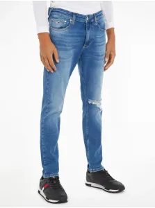 Blue Mens Slim Fit Jeans Tommy Hilfiger Scanton Y - Men