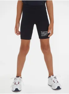 Detské krátke nohavice Tommy Hilfiger Čierna farba, jednofarebné #6069370