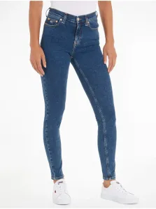 Blue Womens Skinny Fit Jeans Tommy Jeans Nora MR - Women #6386888