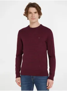 Burgundy men's sweater with cashmere Tommy Hilfiger - Men's #9084068