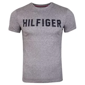 Tommy Hilfiger CN SS TEE HILFIGER Pánske tričko, sivá, veľkosť M