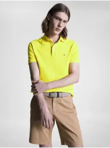 Yellow Mens Polo T-Shirt Tommy Hilfiger 1985 Slim Polo - Men #6068601