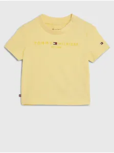 Yellow Kids T-Shirt Tommy Hilfiger Baby Essential - Girls