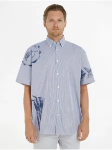 Bavlnená košeľa Tommy Hilfiger pánska, voľný strih, s golierom button-down