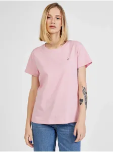 Light pink Women's T-Shirt Tommy Hilfiger New Crew Neck - Women #614638