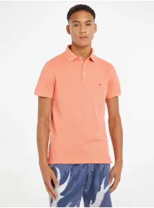 Oranžové pánske polo tričko Tommy Hilfiger - MUŽI