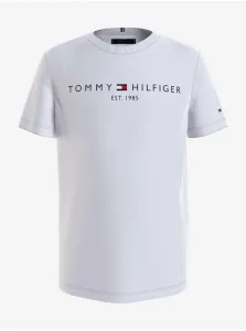 Sada chlapčenského trička a šortiek v bielej a modrej farbe Tommy Hilfiger #623420