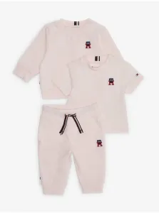 Tommy Hilfiger Set of girls' T-shirt and sweatpants in light pink Tommy Hilf - Girls #6326948