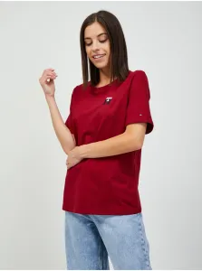 Red Women's T-Shirt Tommy Hilfiger - Women #635644