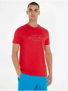 Tričká s krátkym rukávom pre mužov Tommy Hilfiger - červená