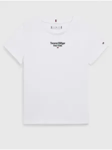 Biele dievčenské tričko Tommy Hilfiger