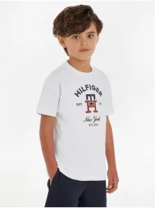 Biele chlapčenské tričko Tommy Hilfiger #6069124