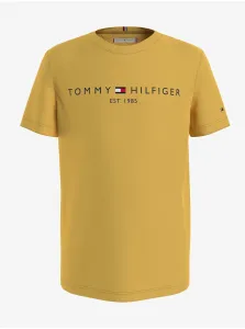 Horčicové chlapčenské tričko Tommy Hilfiger #642091