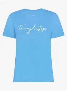 Tommy Hilfiger dámske tričko Farba: C19 Hydrangea Blue, Veľkosť: XS