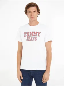 Tričká s krátkym rukávom pre mužov Tommy Jeans - biela #6068511