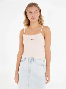 Light pink Women's Top Tommy Jeans TJW BBY Color Linear Strap - Womens #6327818