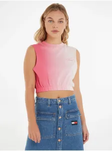 Ružový dámsky crop top Tommy Jeans