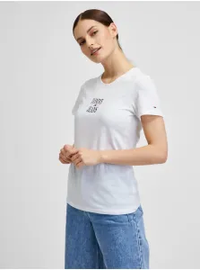 White Women's T-Shirt Tommy Jeans - Women #661466