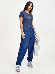 Dark blue women's T-shirt with Tommy Jeans print - Women #720904