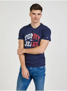 Tmavomodré pánske tričko Tommy Jeans #5582383