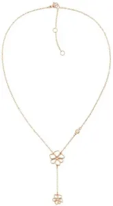 Tommy Hilfiger Pôvabný kvetinový náhrdelník z pozlátenej ocele TH2780368