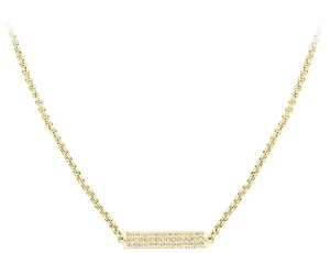 Tommy Hilfiger Pozlátený náhrdelník s kryštálmi TH2780193