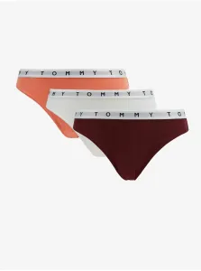 Nohavičky pre ženy Tommy Hilfiger Underwear - biela, oranžová, vínová #3799006