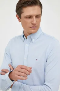 Bavlnená košeľa Tommy Hilfiger pánska, slim, s golierom button-down