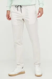 Bavlnené nohavice Tommy Hilfiger biela farba, rovné #8835160