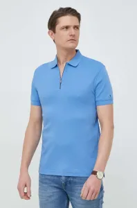 Bavlnené polo tričko Tommy Hilfiger jednofarebné