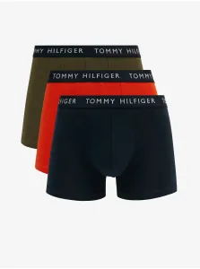 Boxerky pre mužov Tommy Hilfiger Underwear - tmavomodrá, oranžová, kaki #4230362