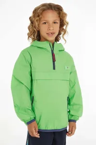 Detská bunda Tommy Hilfiger zelená farba #7528173
