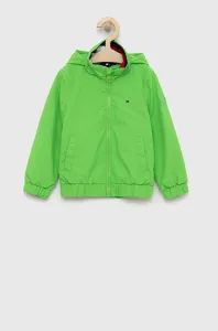 Detská bunda Tommy Hilfiger zelená farba #6980023