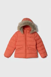 Detská páperová bunda Tommy Hilfiger oranžová farba #8743343