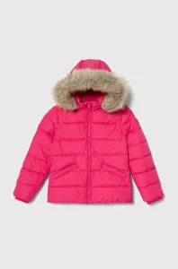 Detská páperová bunda Tommy Hilfiger ružová farba #8743342