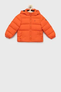 Detská páperová obojstranná bunda Tommy Hilfiger oranžová farba #7789990