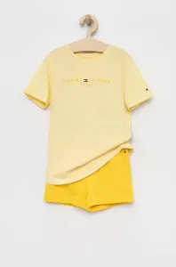 Detská súprava Tommy Hilfiger žltá farba