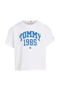 Detské bavlnené tričko Tommy Hilfiger Biela farba #9110351