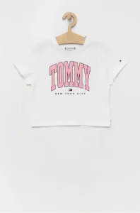 Detské tričko Tommy Hilfiger biela farba, #212112