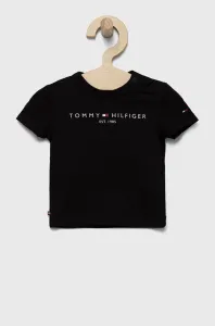 Detské tričko Tommy Hilfiger čierna farba, #289167