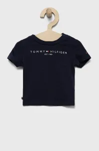 Detské tričko Tommy Hilfiger tmavomodrá farba, KN0KN01487