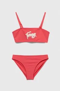 Dvojdielne detské plavky Tommy Hilfiger ružová farba