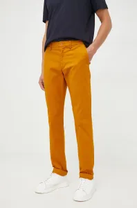 Nohavice Tommy Hilfiger pánske, hnedá farba, strih chinos #293105