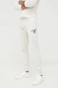 Nohavice Tommy Hilfiger pánske, šedá farba, jednofarebné #5886363