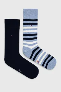 Ponožky Tommy Hilfiger 2-pak pánske, tmavomodrá farba #4688360