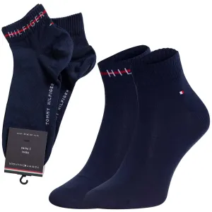 Ponožky Tommy Hilfiger 2-pak pánske, tmavomodrá farba, 701222187
