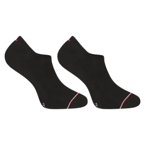 Tommy Hilfiger MEN ICONIC FOOTIE 2P Pánske ponožky, čierna, veľkosť 43 - 46