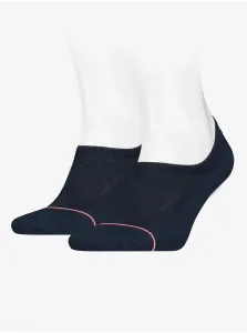 Sada dvoch párov pánskych ponožiek v tmavomodrej farbe Tommy Hilfiger Underwear