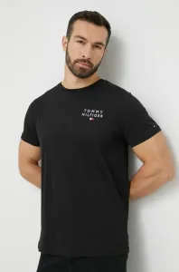 Tommy Hilfiger TH ORIGINAL-CN SS TEE LOGO Pánske tričko, čierna, veľkosť