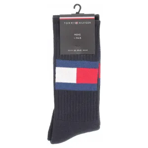 Tommy Hilfiger JEANS FLAG 1P Pánske ponožky, čierna, veľkosť #158014